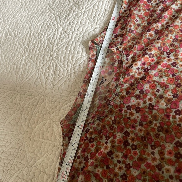 Sunday best mesh Floral Short Sleeve cropped T-Shirt xs - Picture 6 of 6